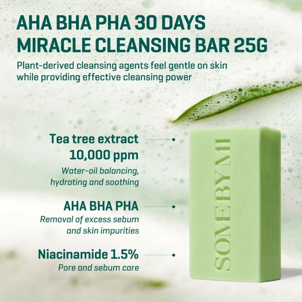 AHA BHA PHA 30 Days Miracle Cleansing Bar - 106g