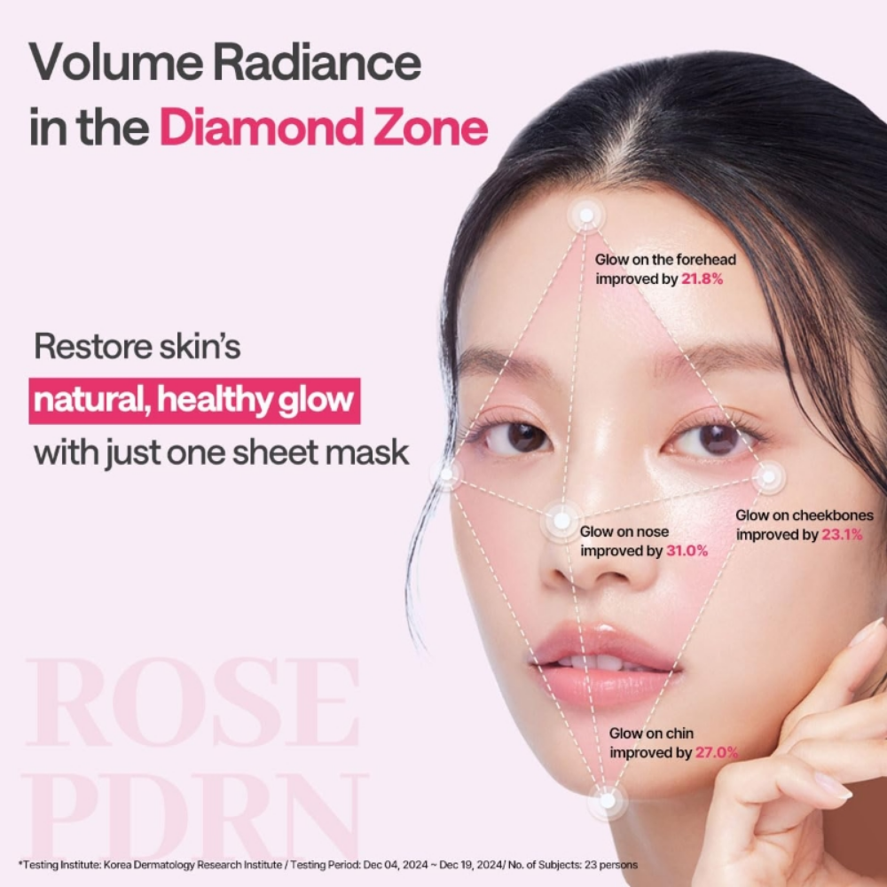 Rose PDRN Sheet Mask Pack  (10 + 1 Sheets)