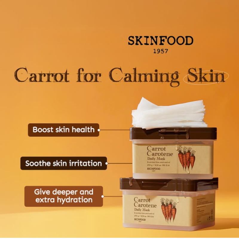 Carrot Carotene Daily Mask 30 Sheets