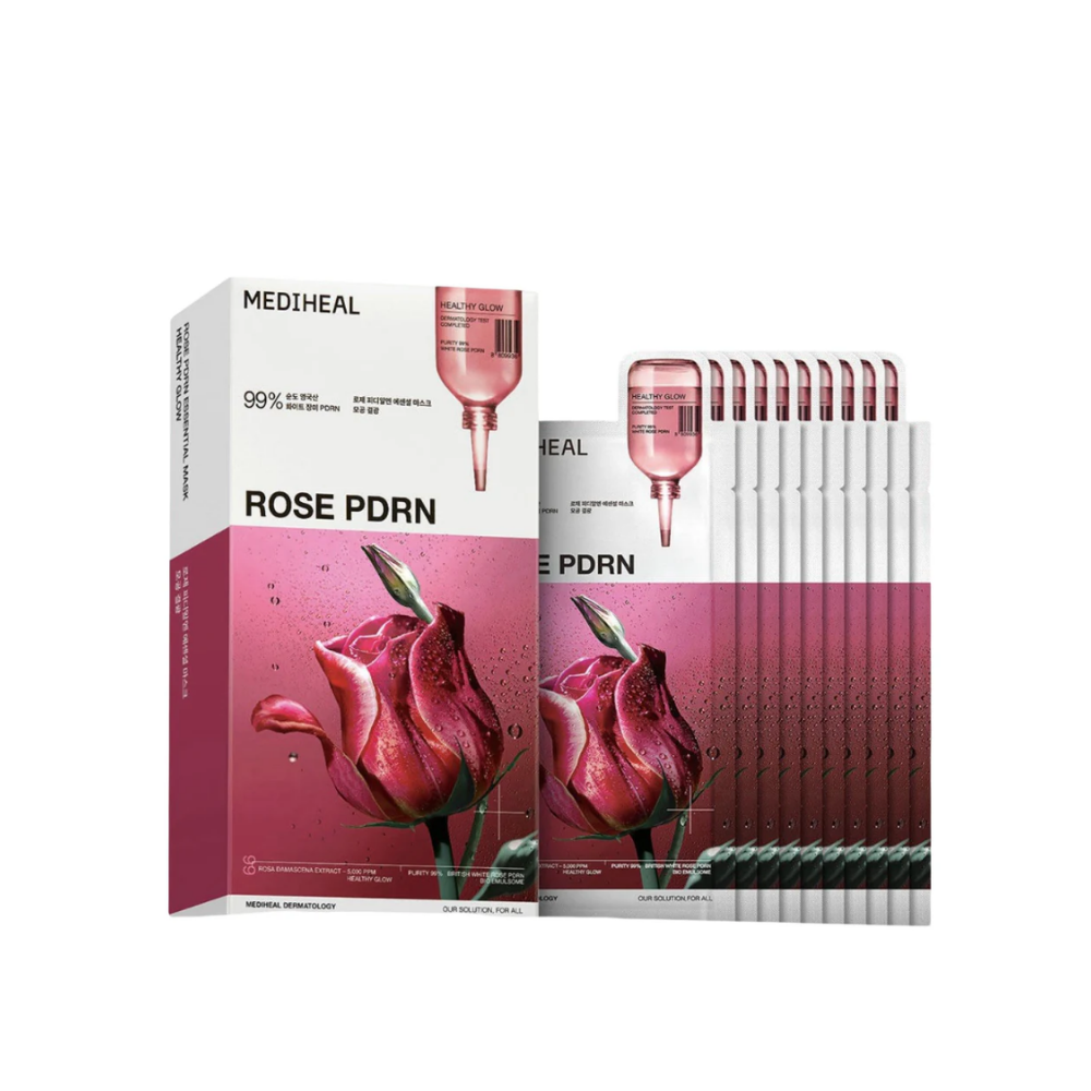Rose PDRN Sheet Mask Pack  (10 + 1 Sheets)