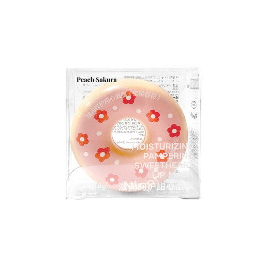 Donut Moisturizing Lip Balm #Peach Sakura