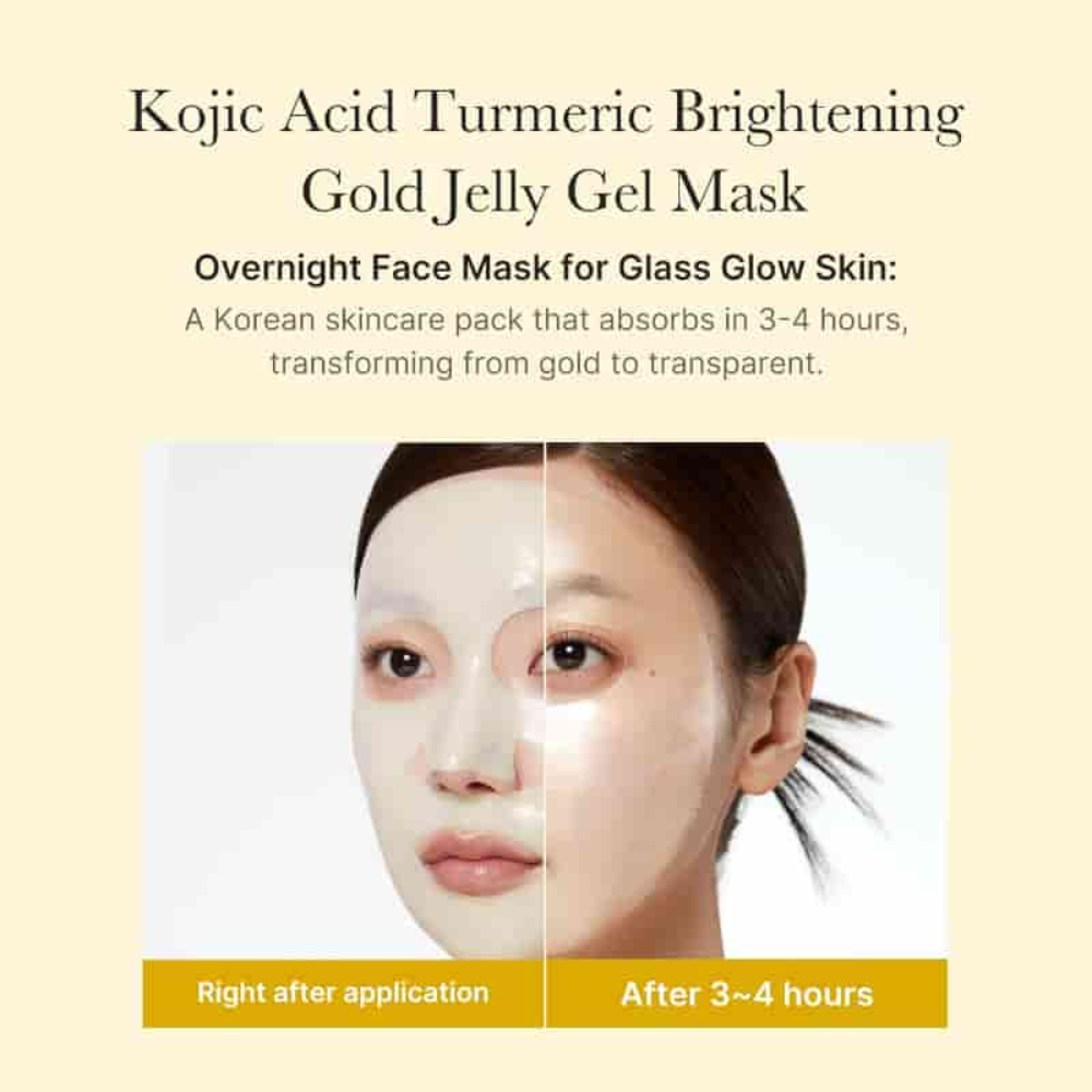 Kojic Acid Tumeric  Brightening Gel Mask 1Sheet