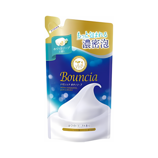 BOUNCIA Body Soap White Soap Scent With Pump REFILL PACK