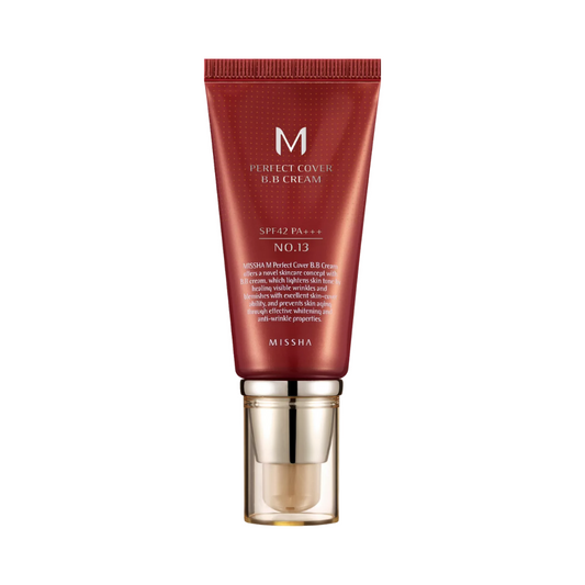 M Perfect Cover BB Cream SPF42 PA+++ #13 Bright Beige （50ml）