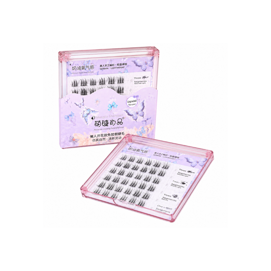 (Glue-Free) Premium Cluster Lashes #Oxygen Sweetheart MJTX ( 6 Rows)