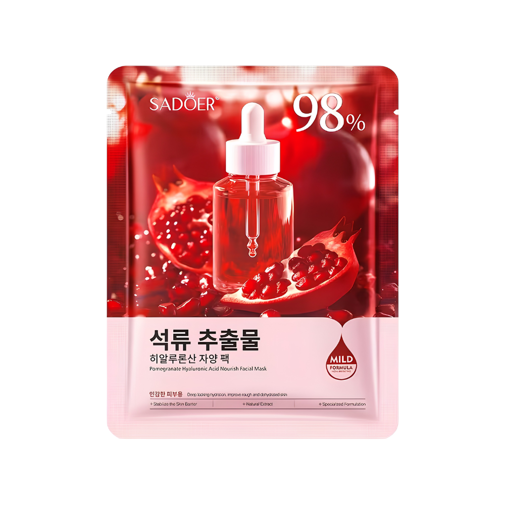 Pomegranate Hyaluronic Acid Nourish Facial Mask - 1 Sheet