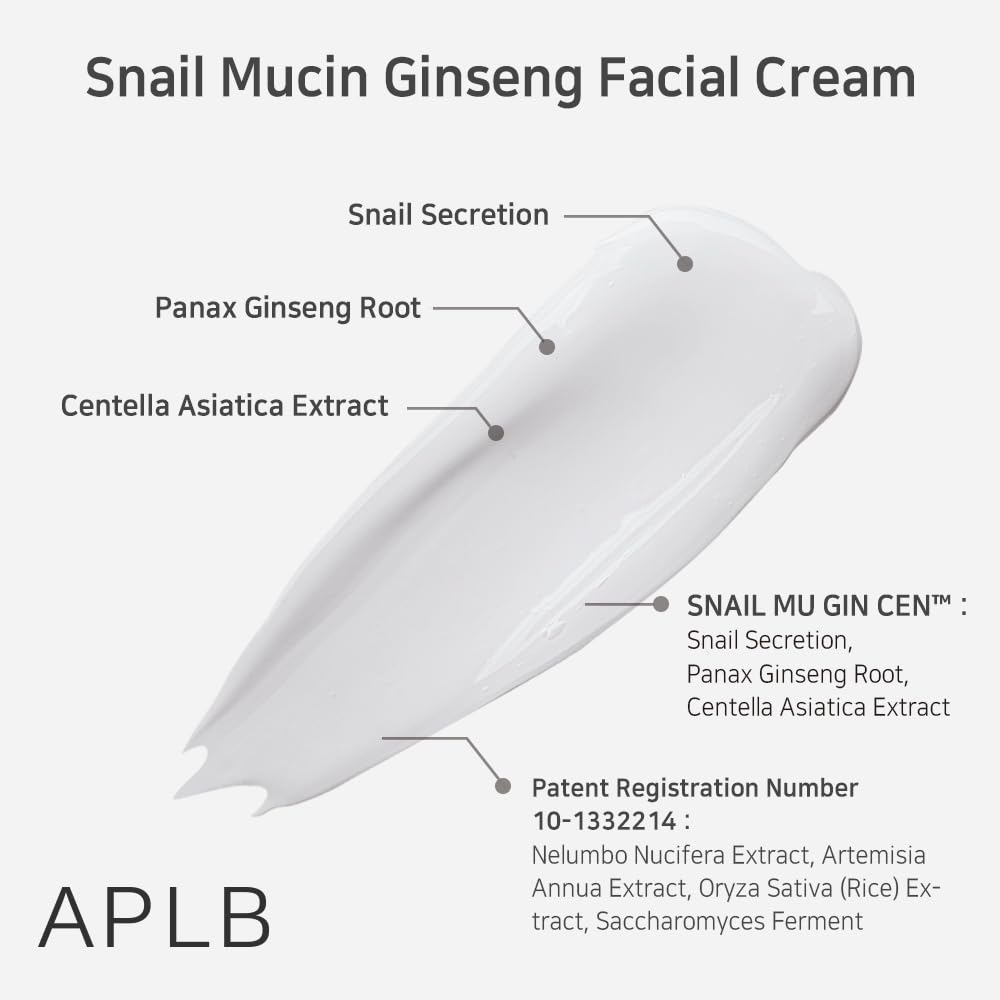 Snail Mucin Ginseng Facial Cream