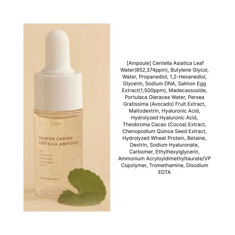 Mini Salmon Caring Centella Ampoule 13ml