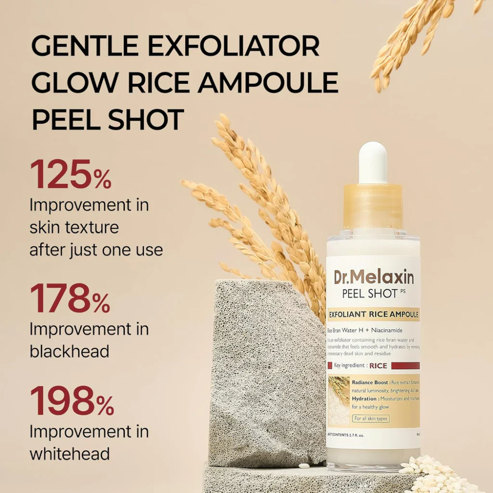 Peel Shot Exfoliant White Rice Ampoule