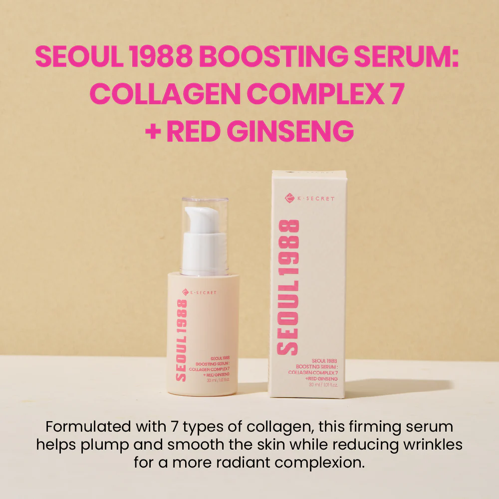 SEOUL 1988 Boosting Serum : Collagen Complex 7 + Red Ginseng 30ml