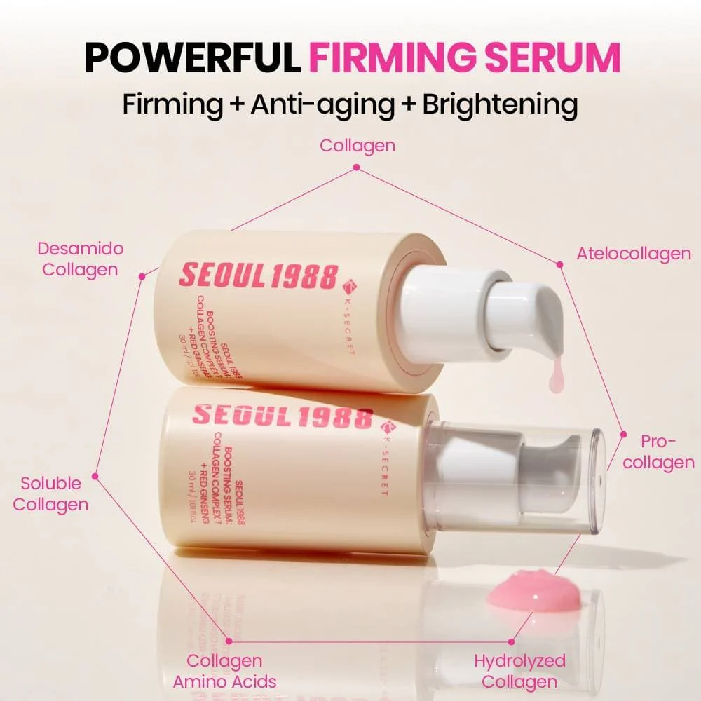 SEOUL 1988 Boosting Serum : Collagen Complex 7 + Red Ginseng 30ml