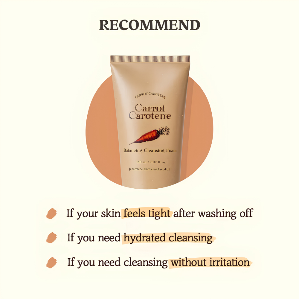Carrot Carotene Balancing Cleansing Foam - 150ml