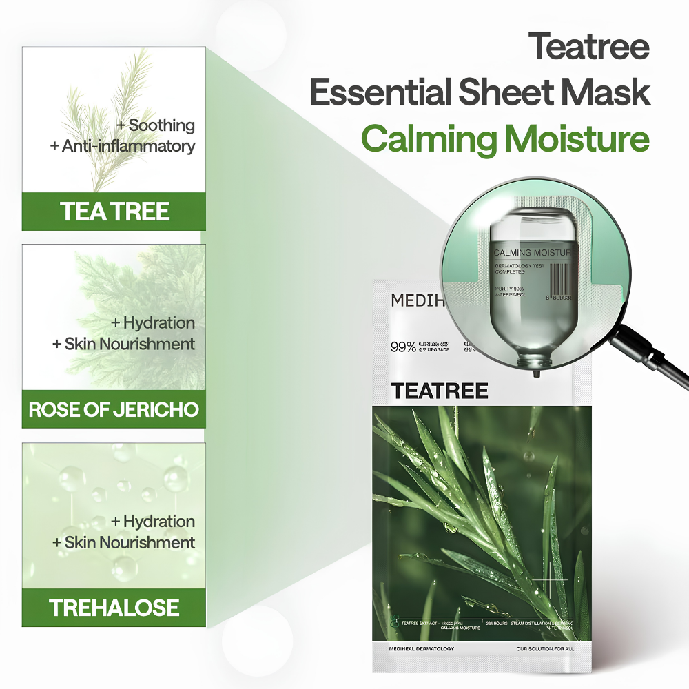 Tea Tree Essential Sheet Mask Pack  (10 + 1 Sheets)