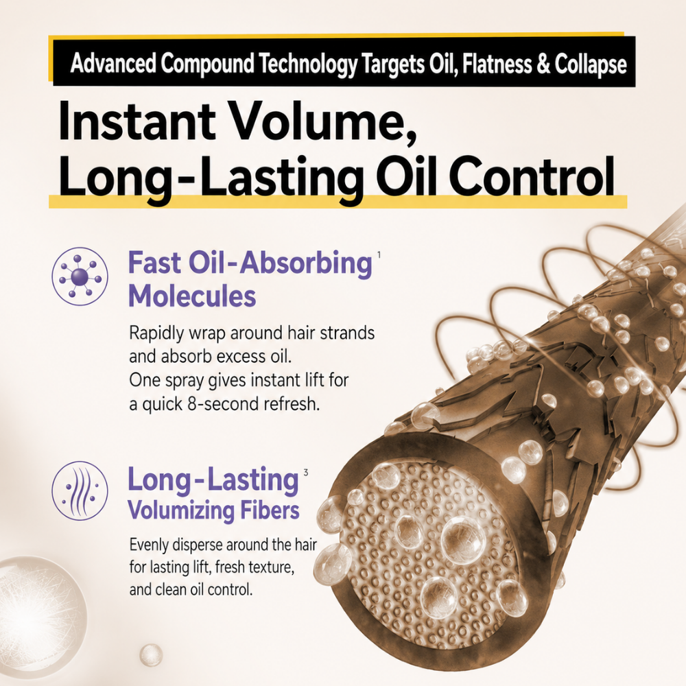 No-Rinse Volumizing Dry Hair Shampoo #Light Fragrance