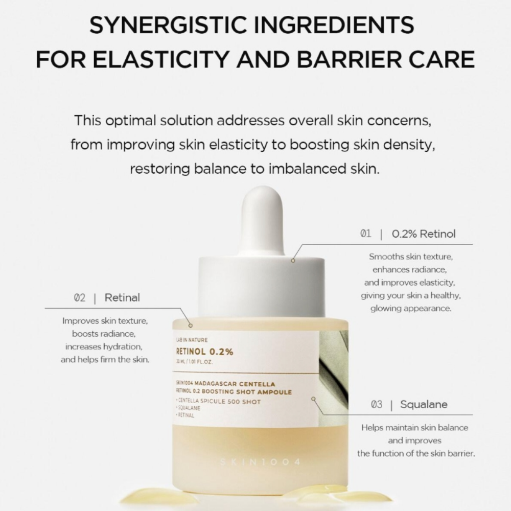 Madagascar Centella Retinol 0.2 Boosting Shot Ampoule 30ml