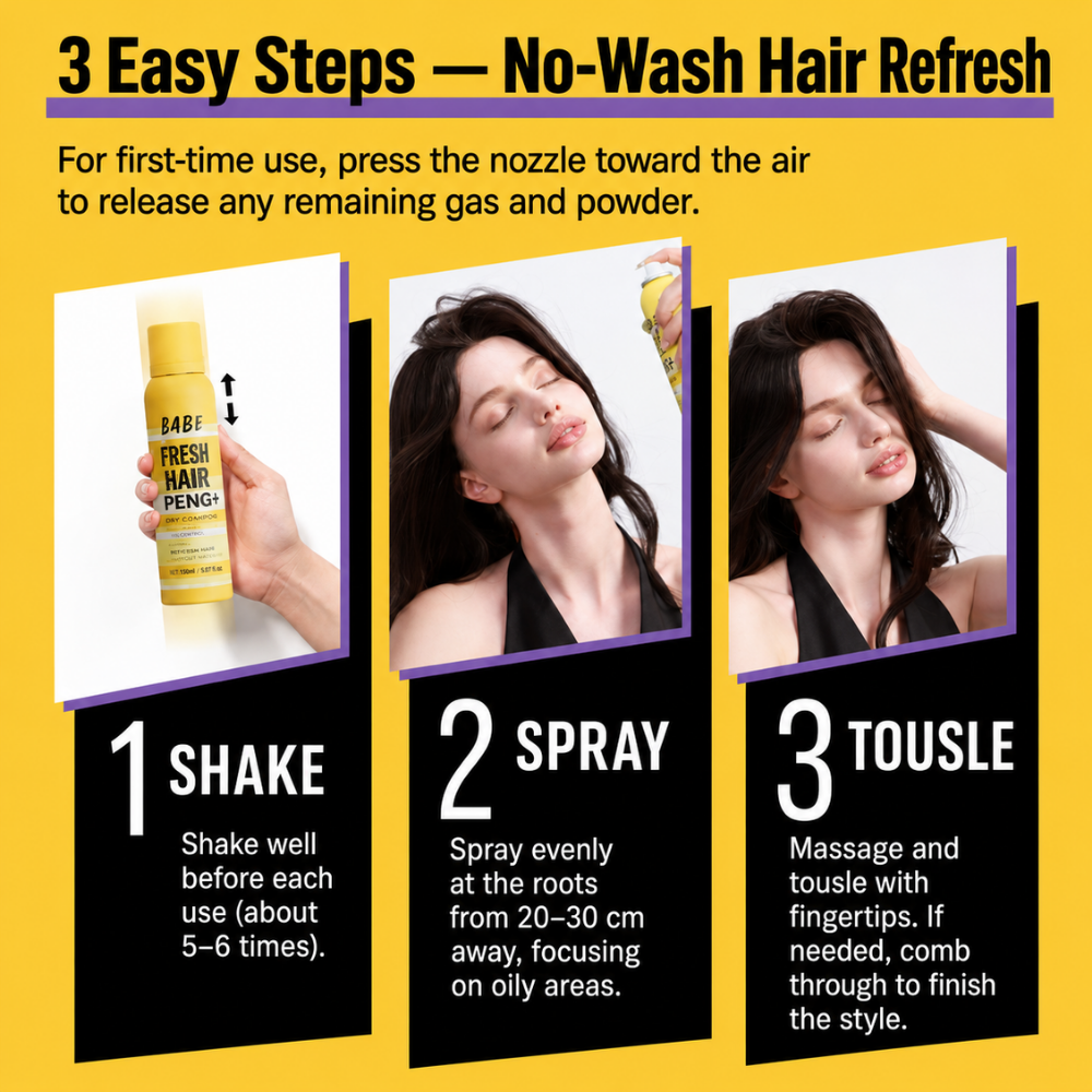 No-Rinse Volumizing Dry Hair Shampoo #Light Fragrance