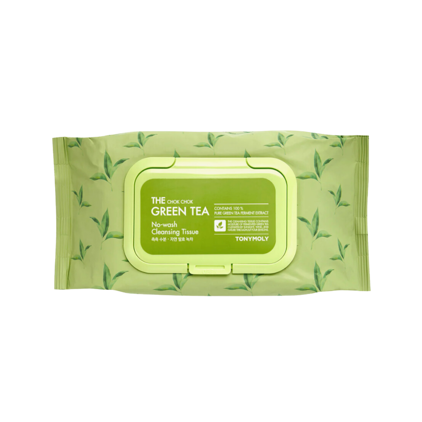 The Chok Chok Green Tea No Wash Cleansing Tissue 100 wipes