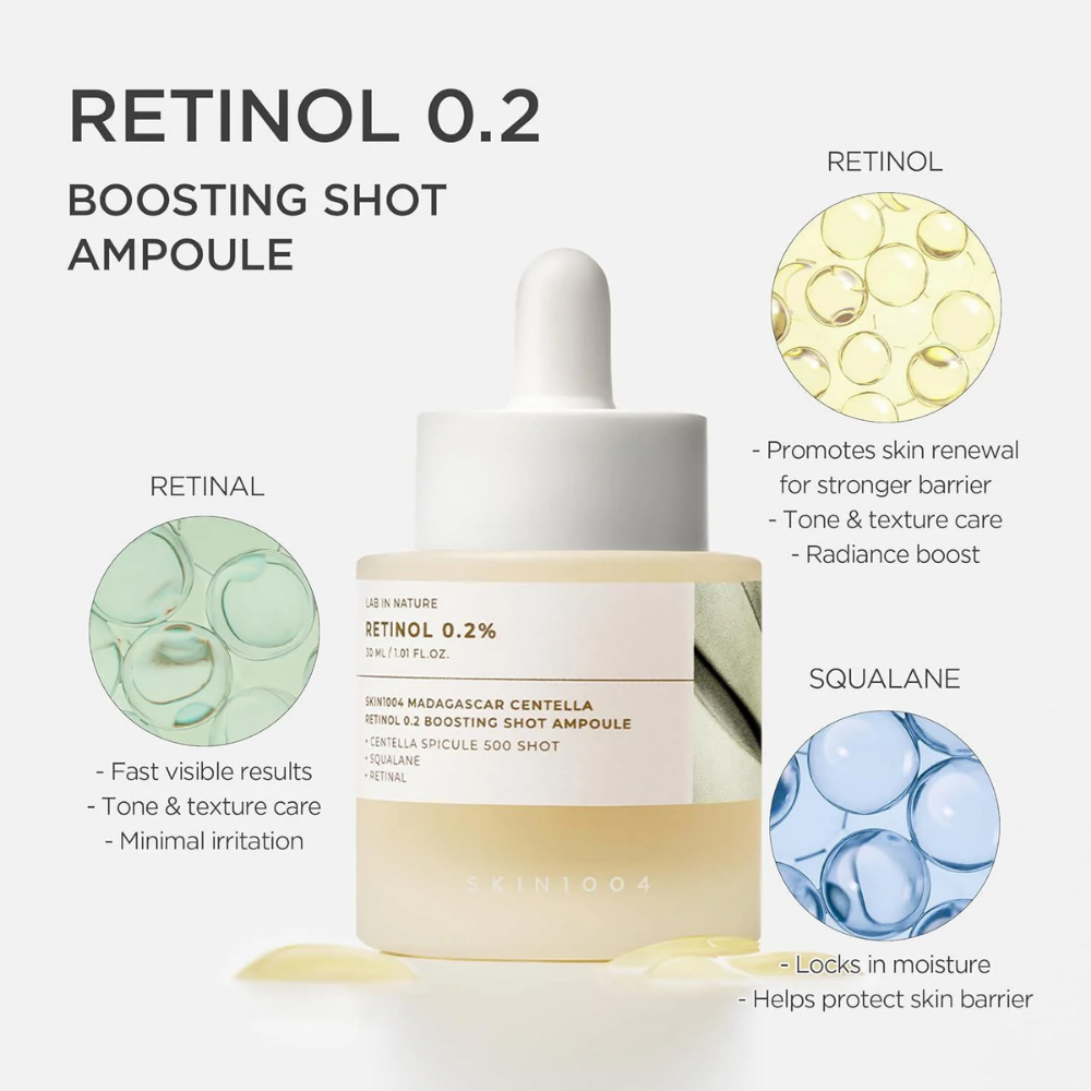 Madagascar Centella Retinol 0.2 Boosting Shot Ampoule 30ml