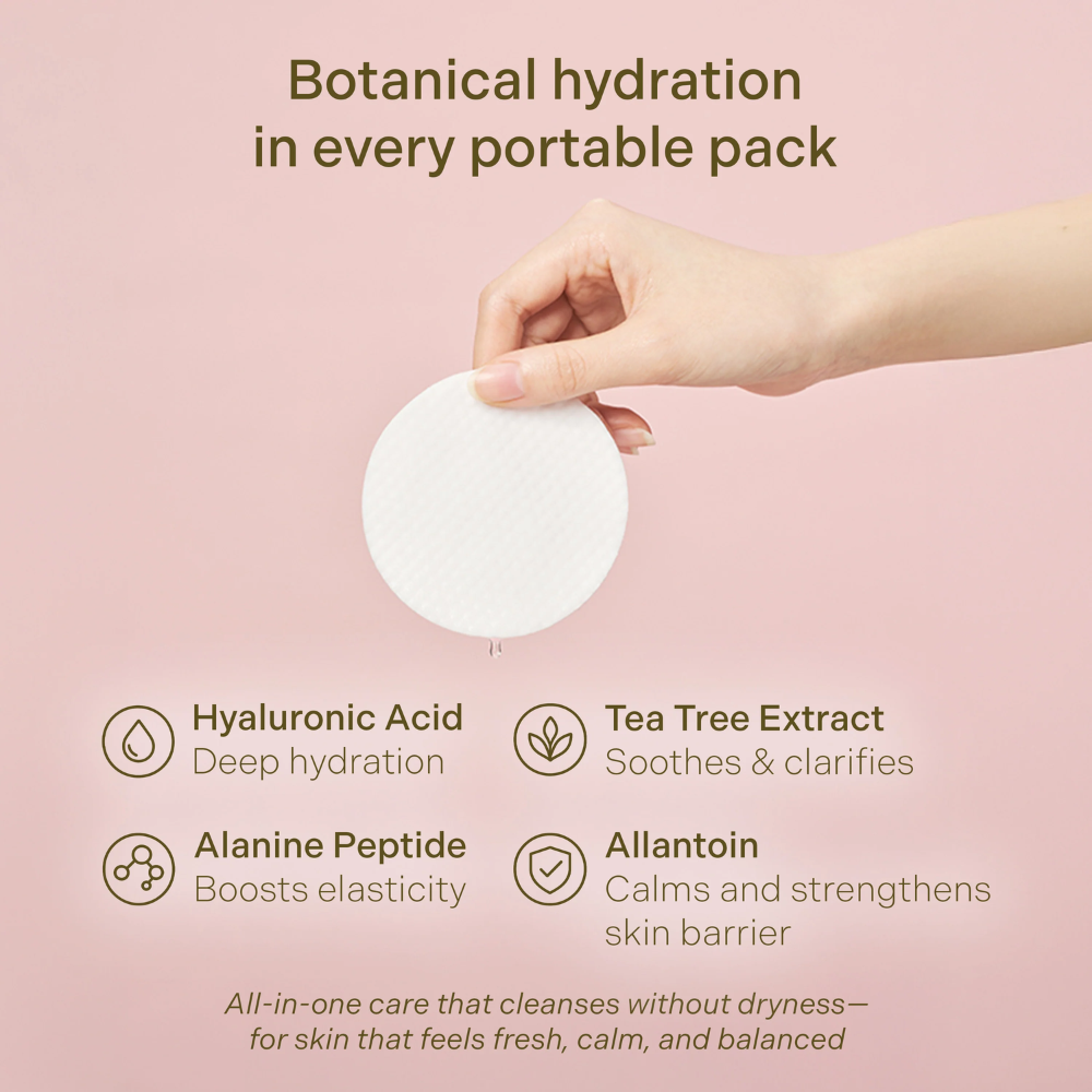 Portable One-Step Water Cleansing Pad