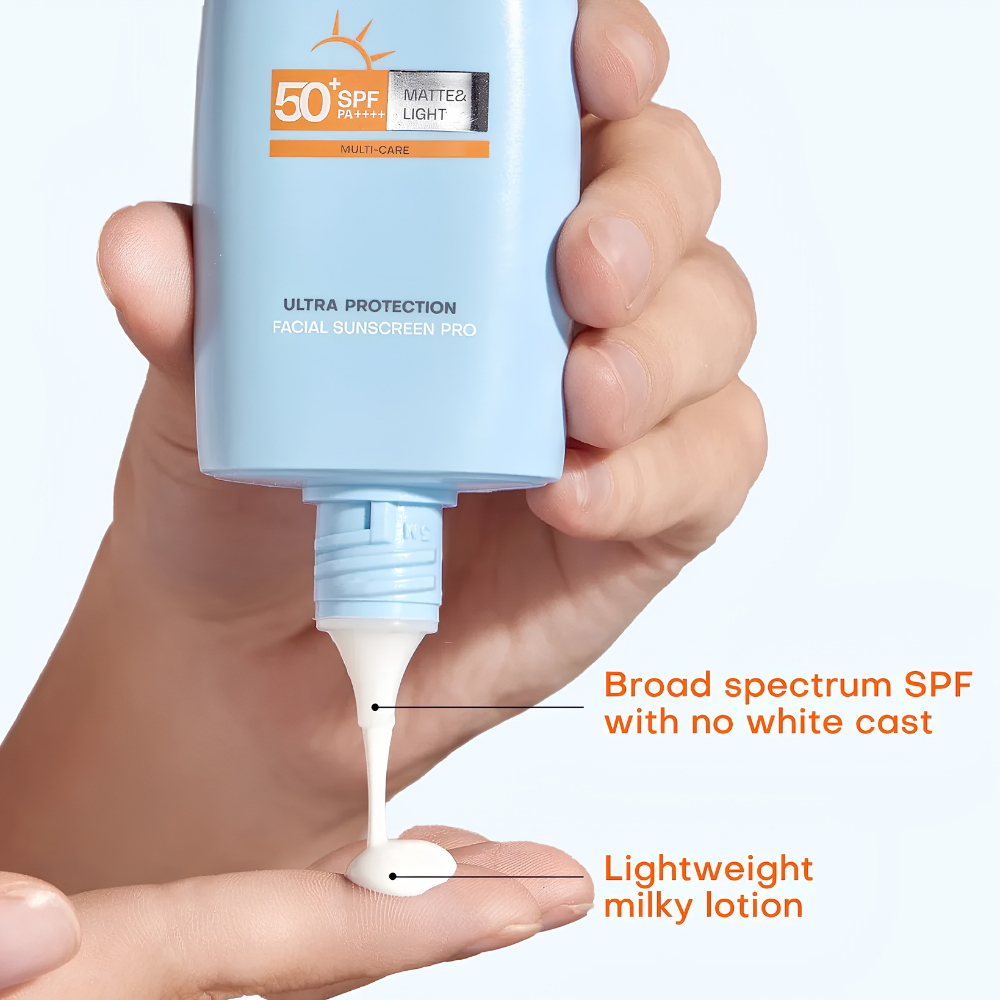 Aqua Base Ultra Protection Matte & Light Facial Sun Lotion SPF50+ Broad Spectrum