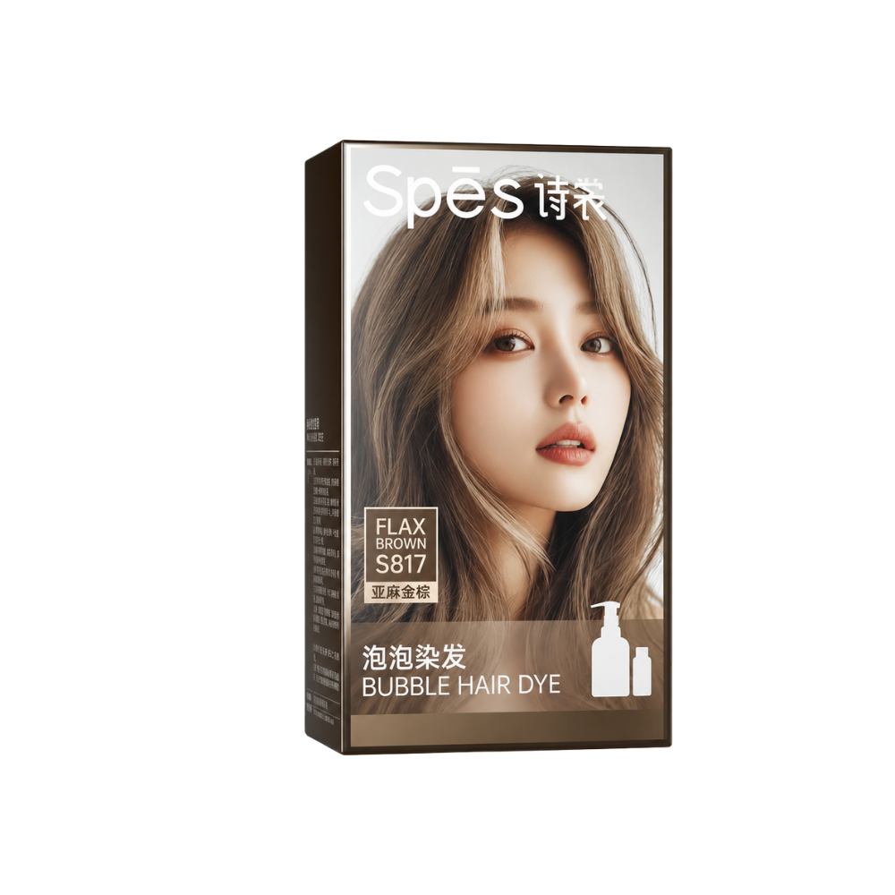 Foaming Hair Dye #Flax Brown