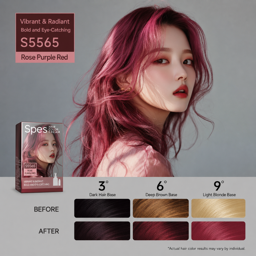 Foaming Hair Dye #Rose Carmine