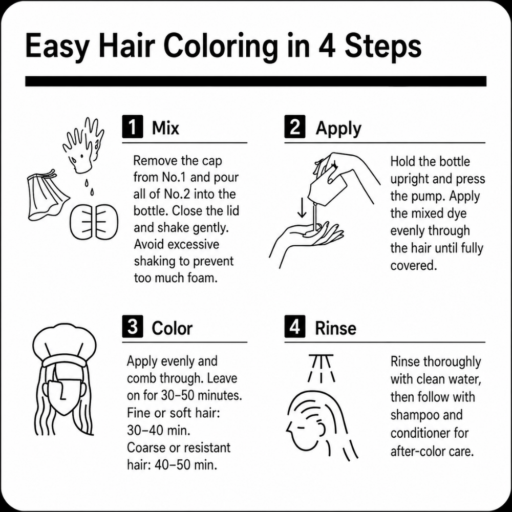 Foaming Hair Dye #Coffee Brown
