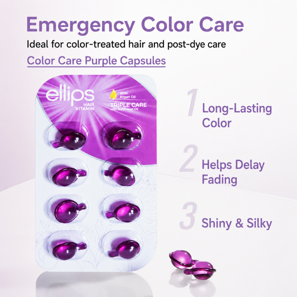 Hair Vitamin Oil Capsules – Triple Care Purple