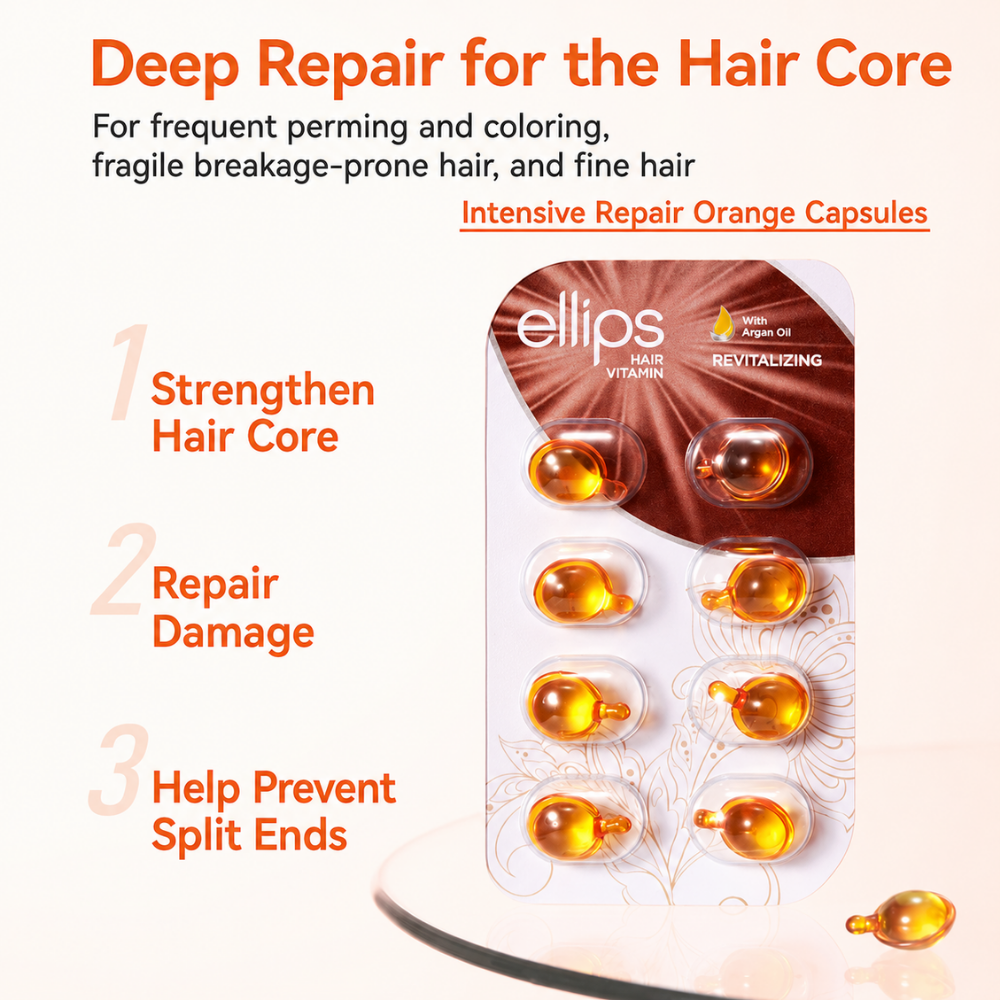 Hair Vitamin Oil Capsules – Revitalizing Orange