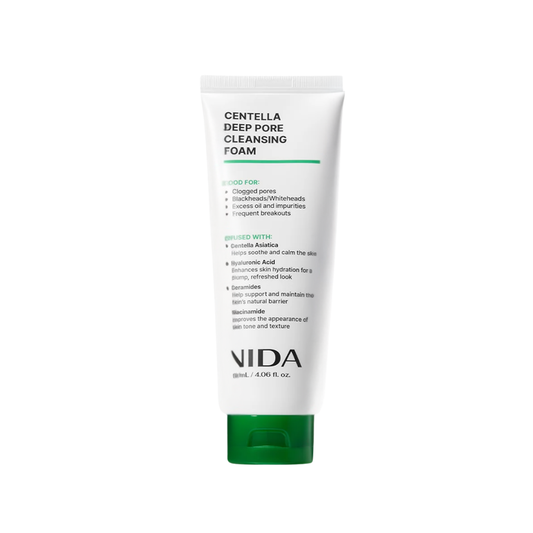 NIDA Centella Deep Pore Cleansing Foam - 120ml