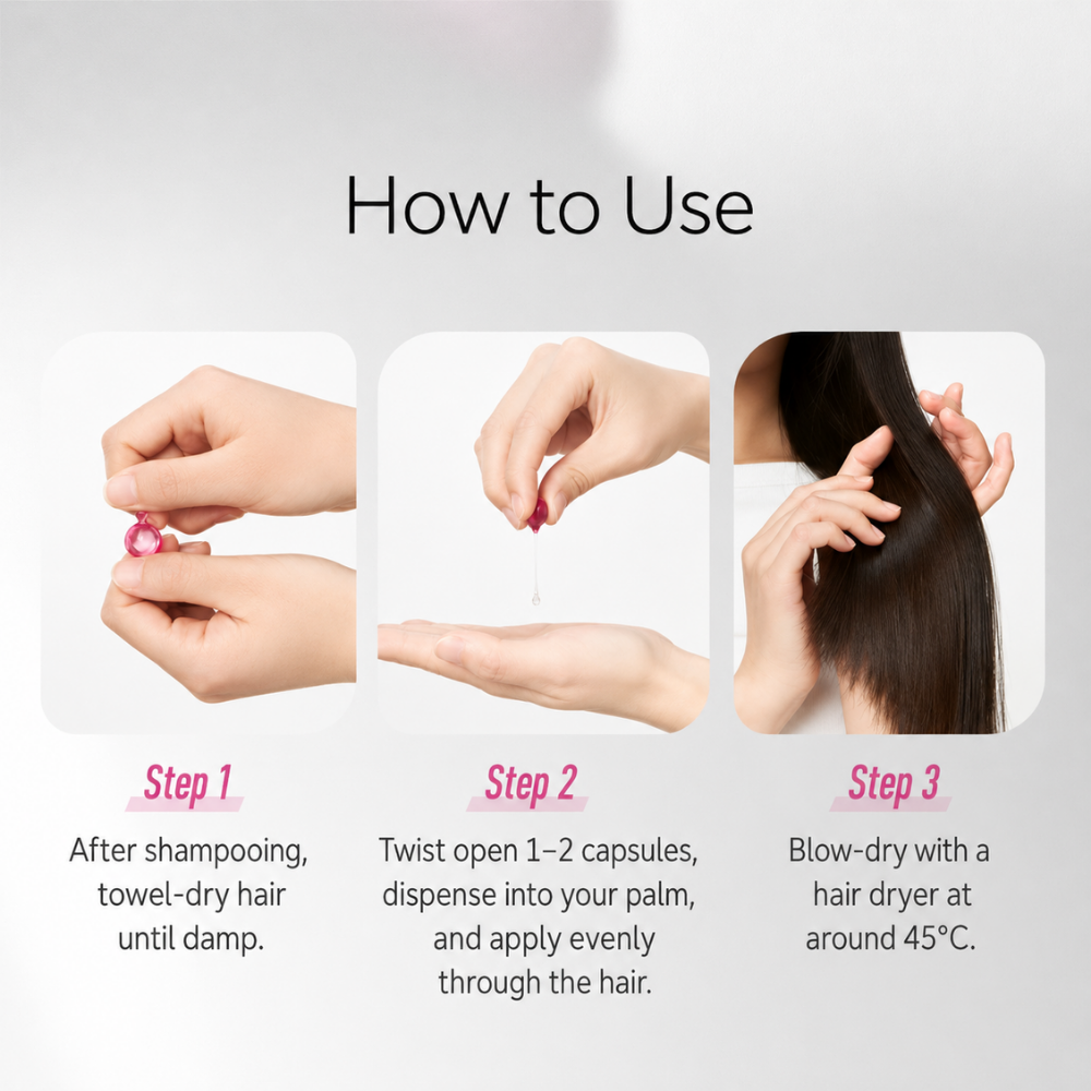 Hair Vitamin Oil Capsules – Smooth & Shiny Yellow