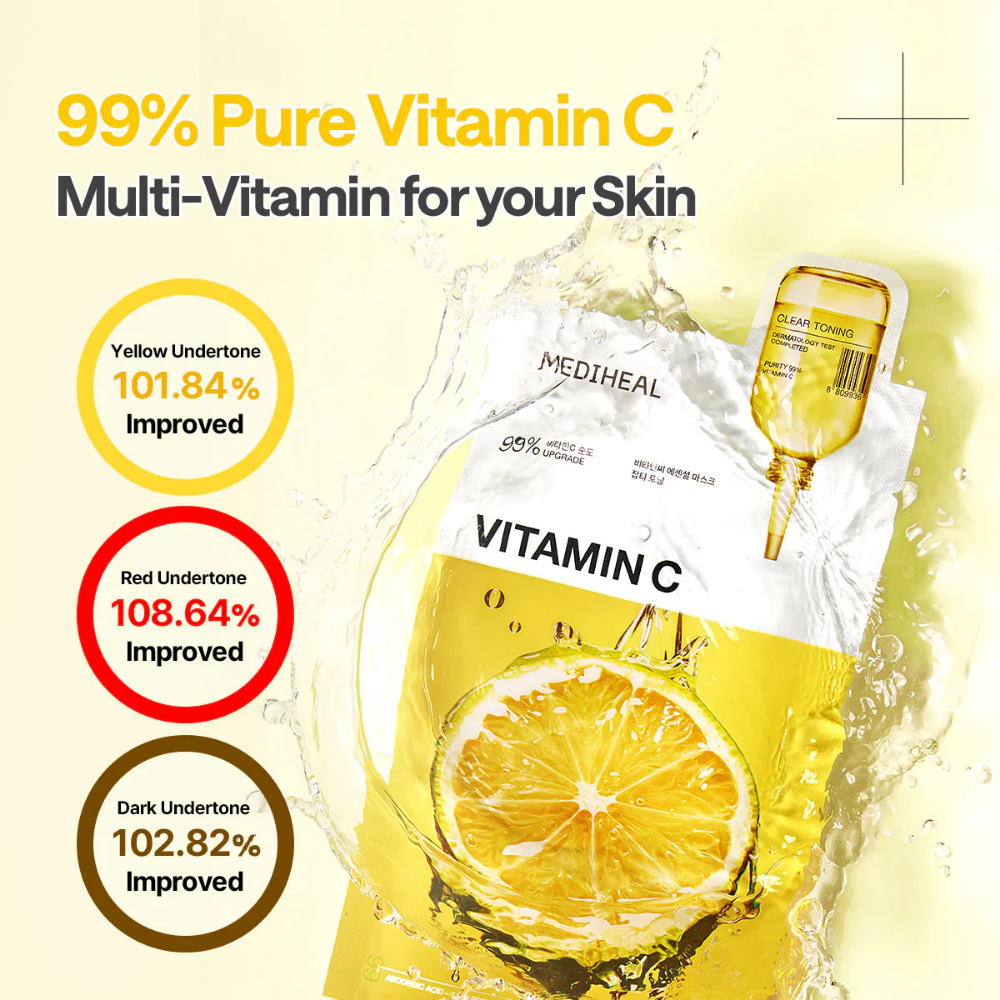 Vitamin C Brightening Sheet Mask  Pack (10+1 Sheets)