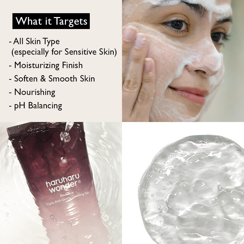 Black Rice Triple AHA Gentle Cleansing Gel