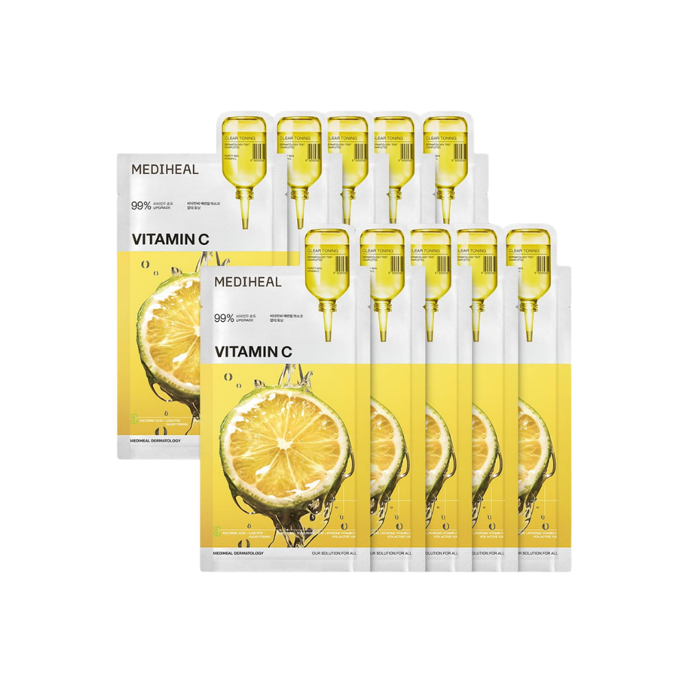Vitamin C Brightening Sheet Mask  Pack (10+1 Sheets)