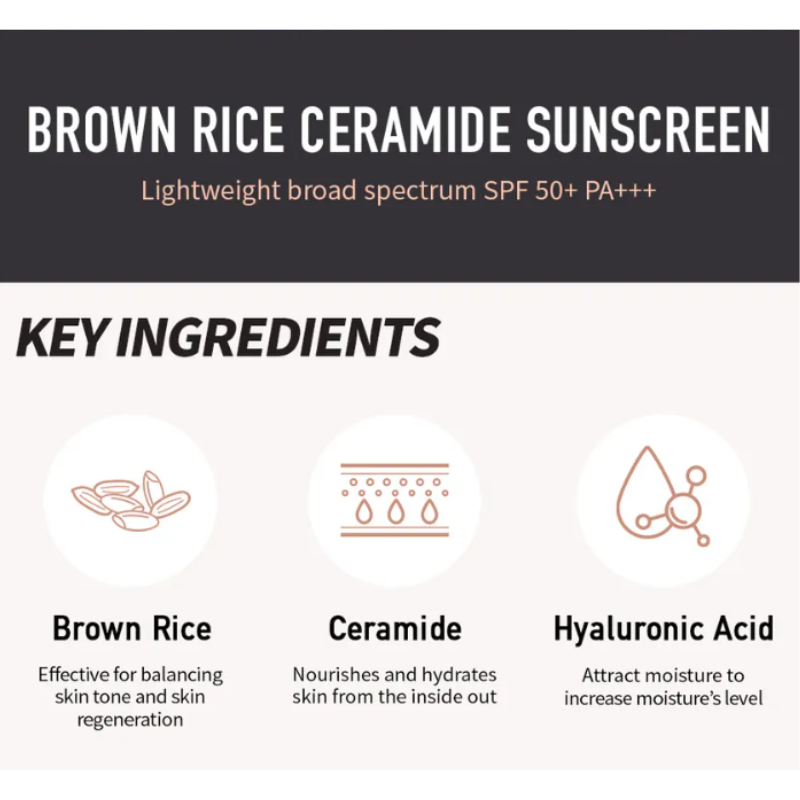 Brown Rice Ceramide Sunscreen