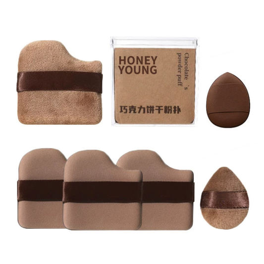Chocolate Cookie Powder Puff Set (6-Pack)