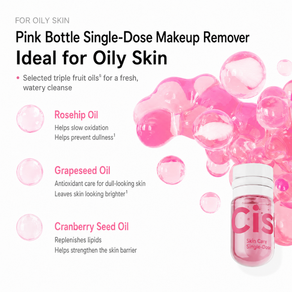 Soothing Cleansing Oil Travel Capsules (7 pcs) #Pink