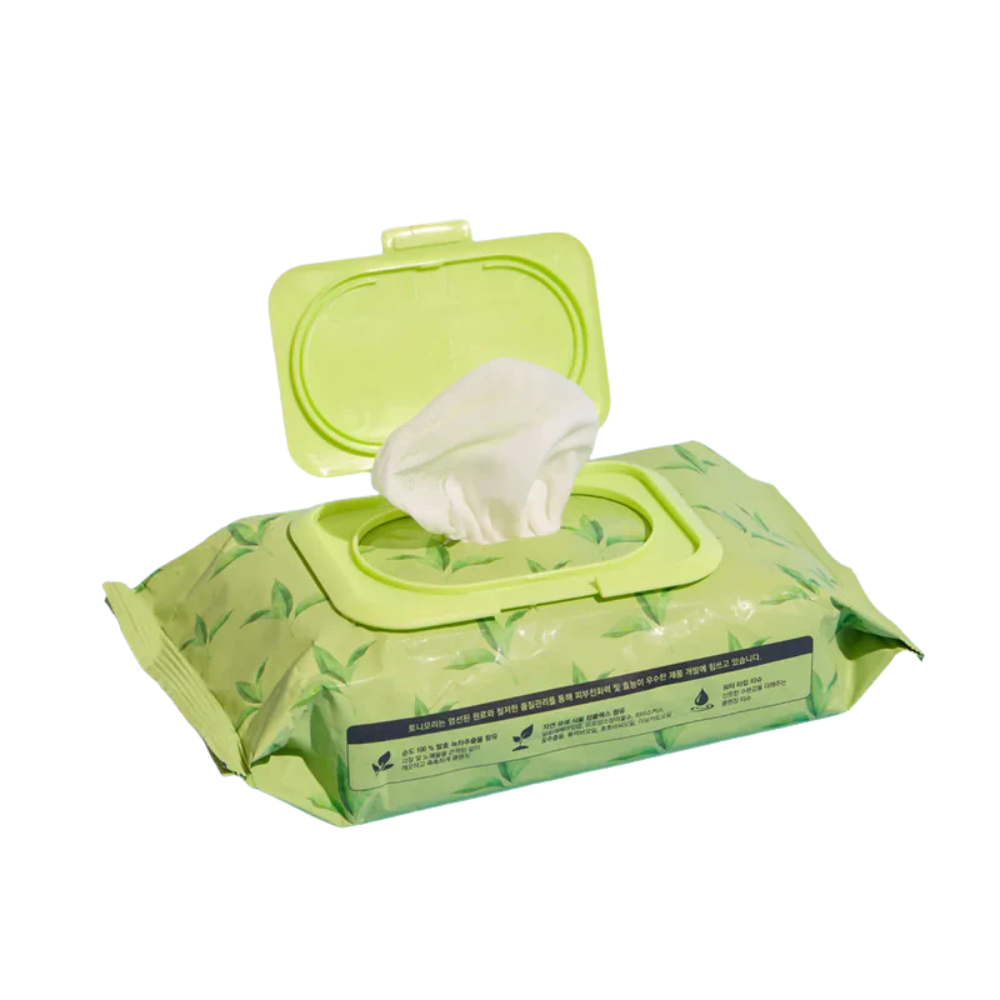 The Chok Chok Green Tea No Wash Cleansing Tissue 100 wipes