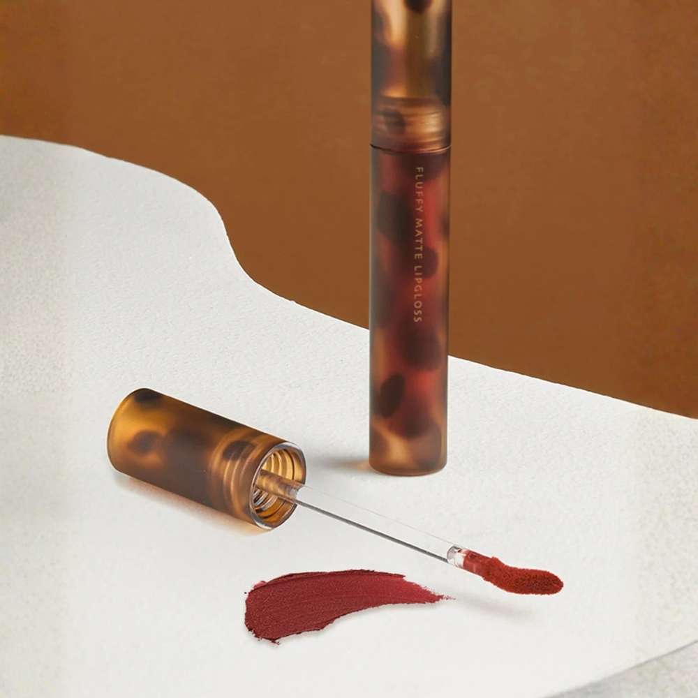 Fluffy Matte Lip Gloss #V01 Pink Beige Peach - 3.3g