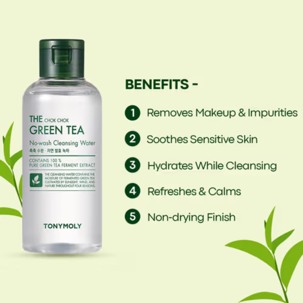 The Chok Chok Green Tea No-Wash Cleansing Water 300ml