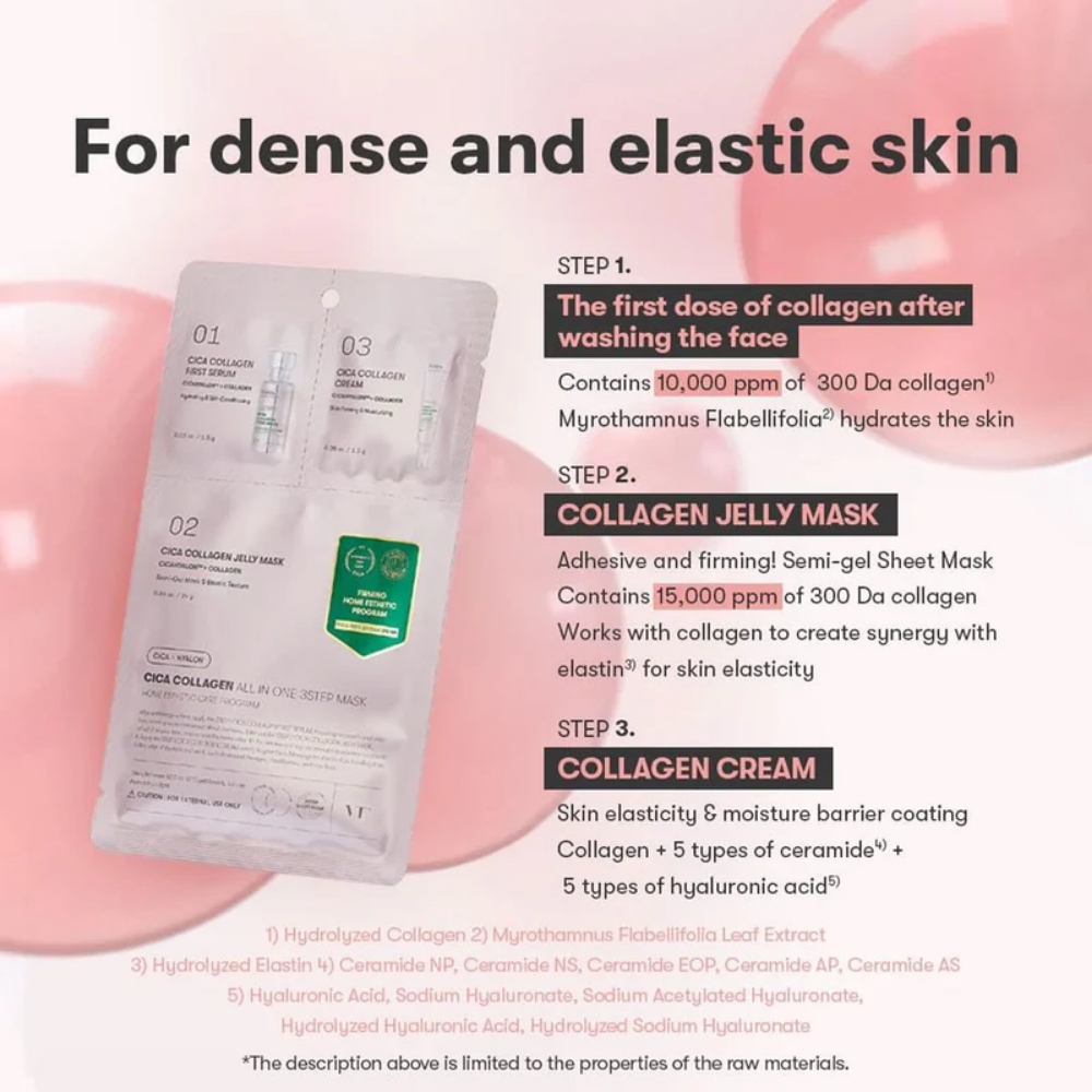 Cica Collagen All In One 3 Step Mask