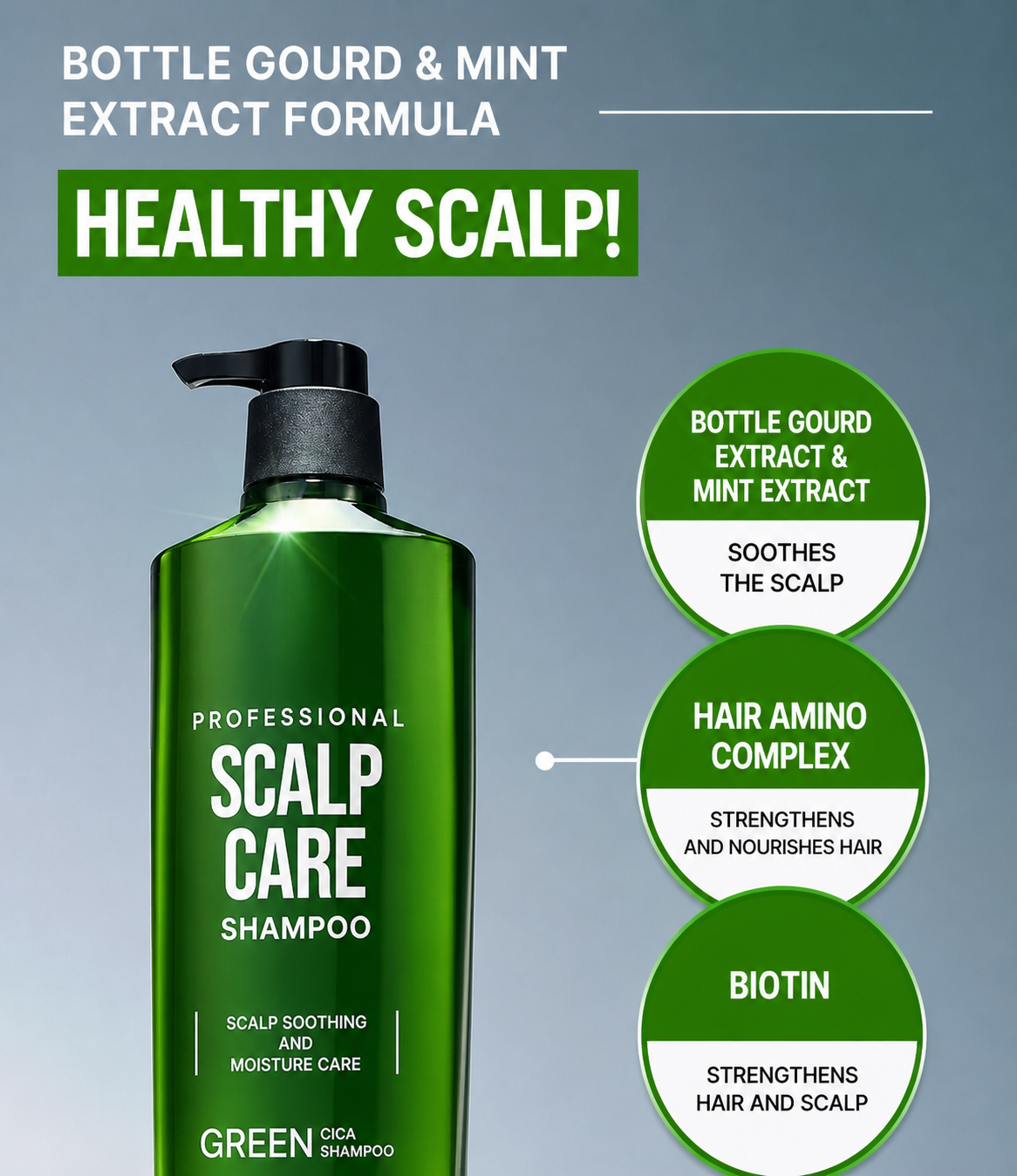 Scalp Care Green Cica Shampoo 680ml