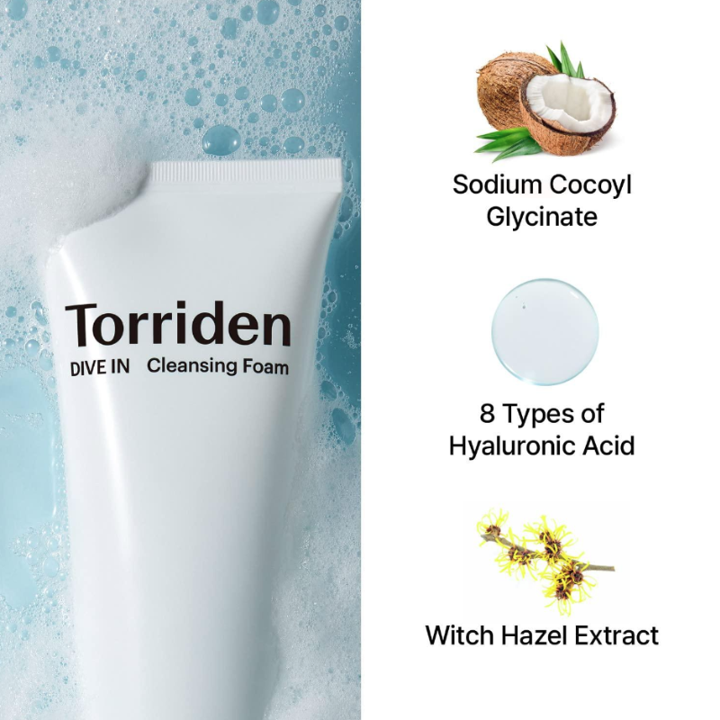 DIVE-IN Low Molecular Hyaluronic Acid Cleansing Foam