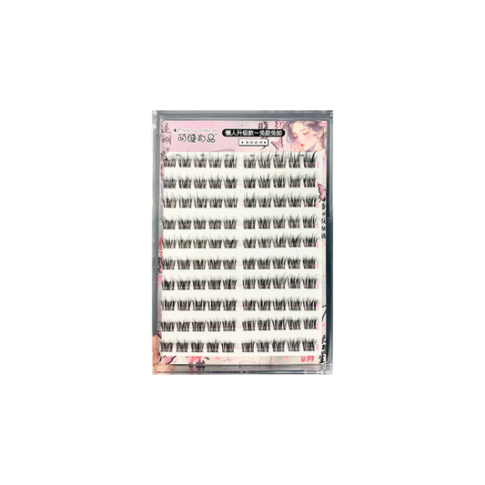 (Glue-Free) Premium Cluster Lashes #MJ5D Cat Ear (10 Rows)