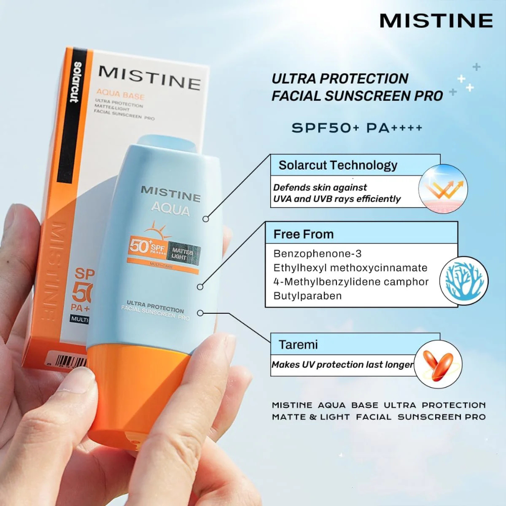 Aqua Base Ultra Protection Matte & Light Facial Sun Lotion SPF50+ Broad Spectrum