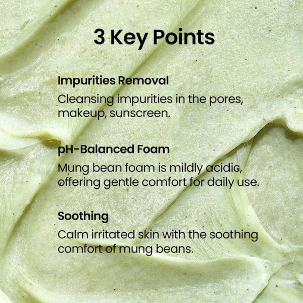 Mung Bean pH-Balanced Cleansing Foam Twin Pack