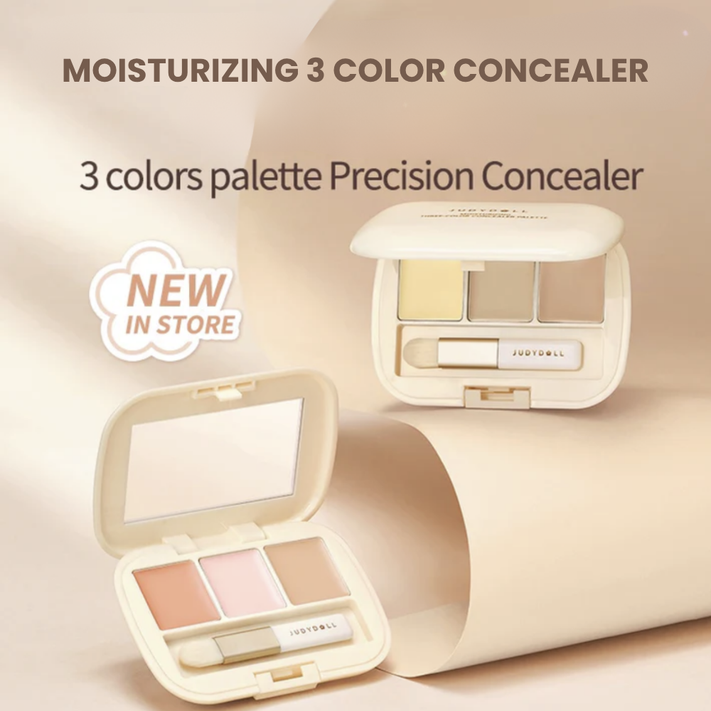 Moisturizing Three-Color Concealer Palette #02 Panda Eyes