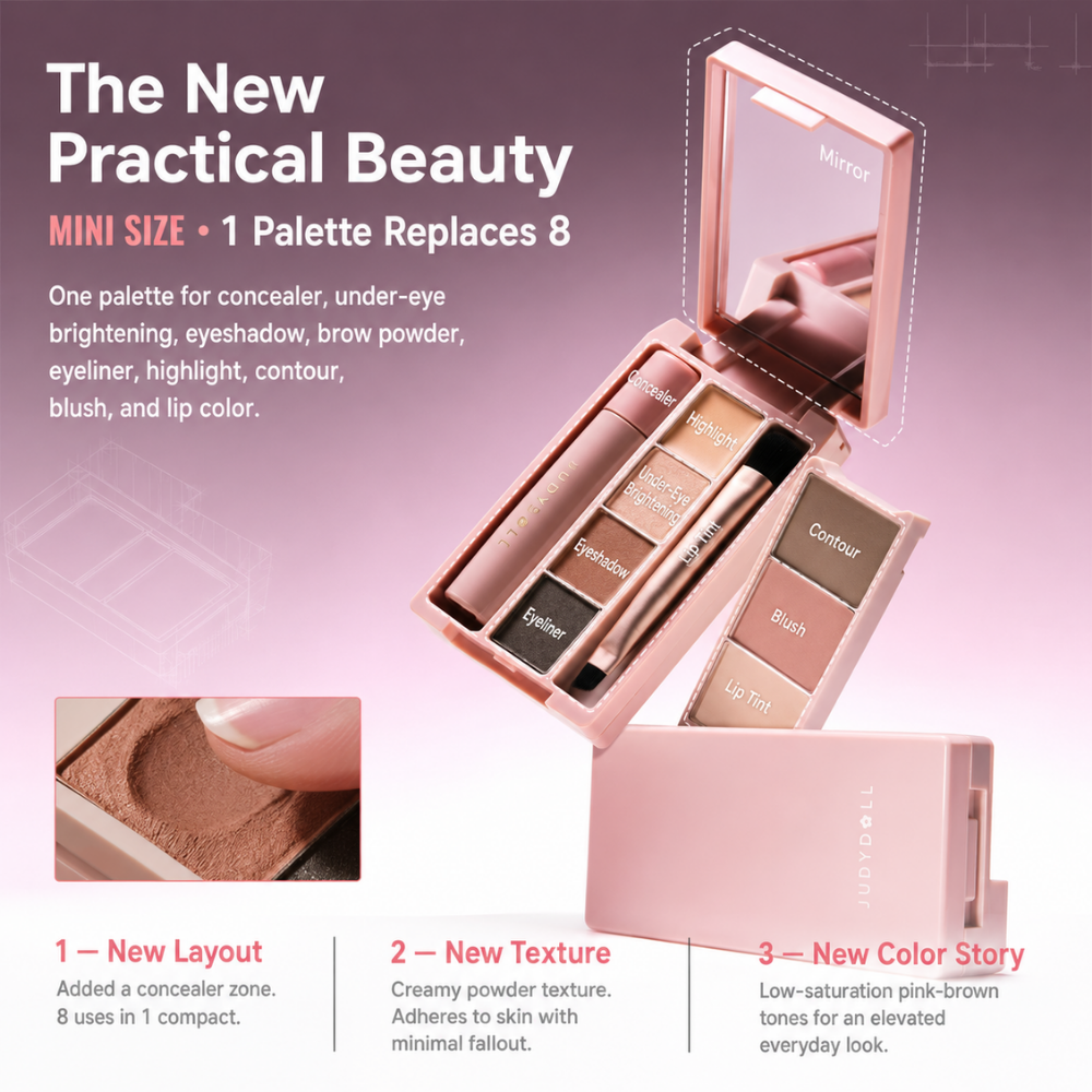 Portable All-in-One Makeup Palette #03 Earthy Box