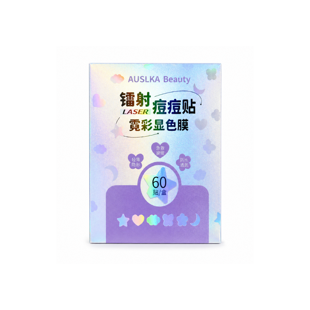Holographic Vibrant Color Star Acne Patches (60 Pieces)