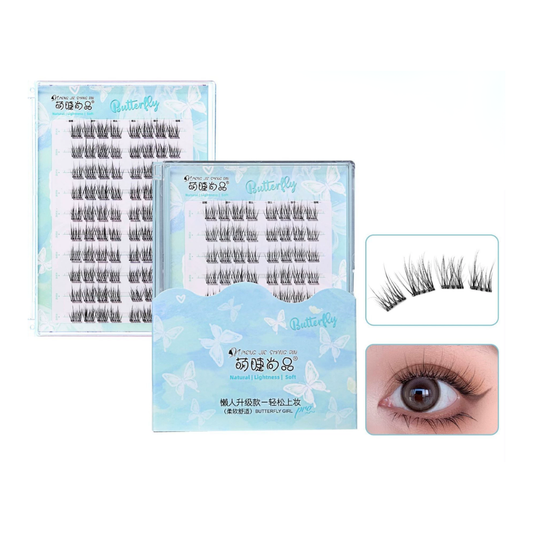 NEW Cute Lashes Premium (Glue-Free) #10 Rows of Stemless Edelweiss Lashes